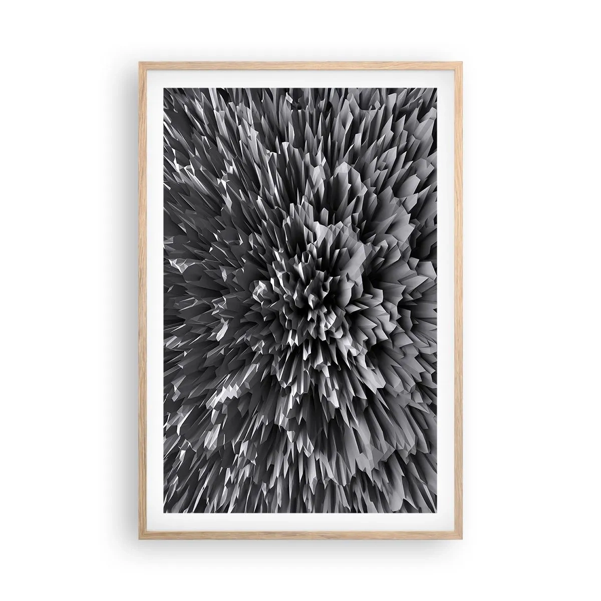 Een poster in een licht eiken lijst - Strikter kan het niet - 61x91 cm
