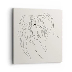 Schilderen op canvas - Verstrikt in gevoel - 40x40 cm