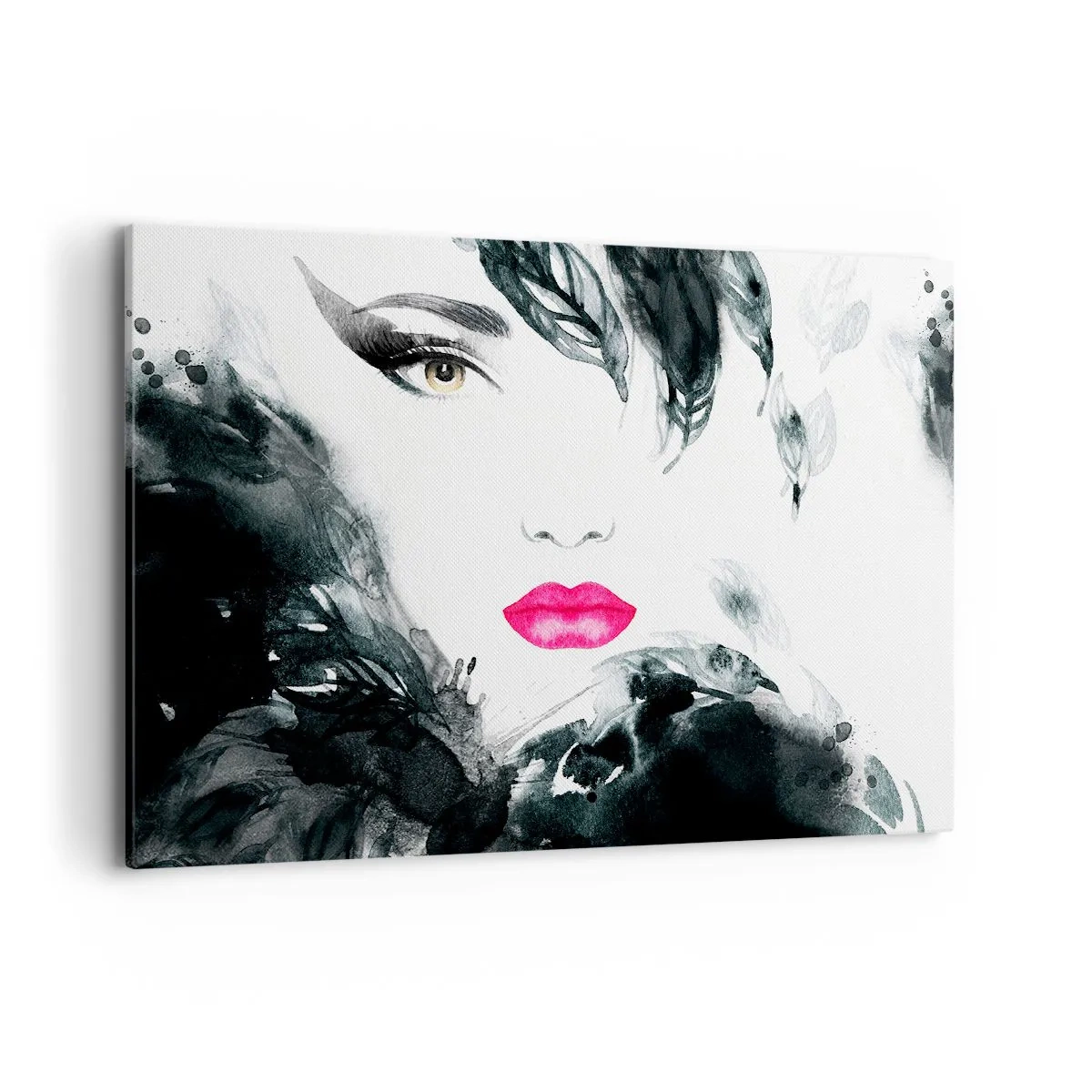 Schilderen op canvas - Aandacht! Femme fatale - 120x80 cm