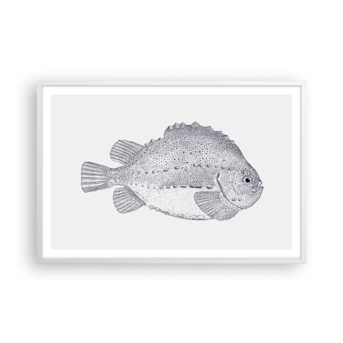Poster in een witte lijst - Voor het album van de natuuronderzoeker - 91x61 cm