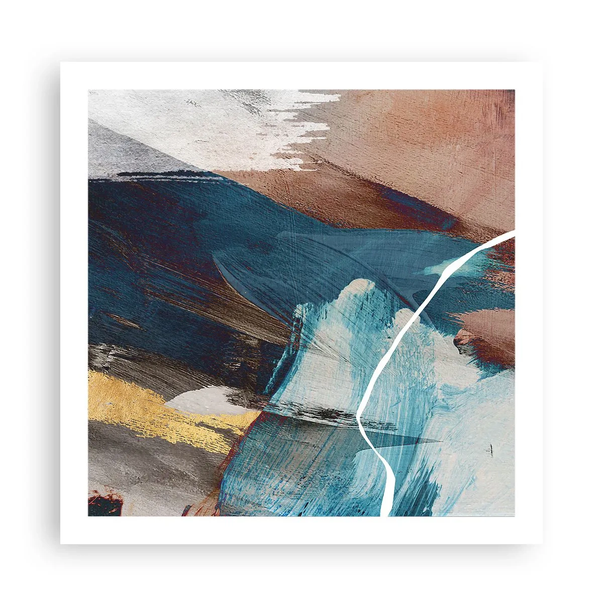 Poster - Met panache en energie - 60x60 cm