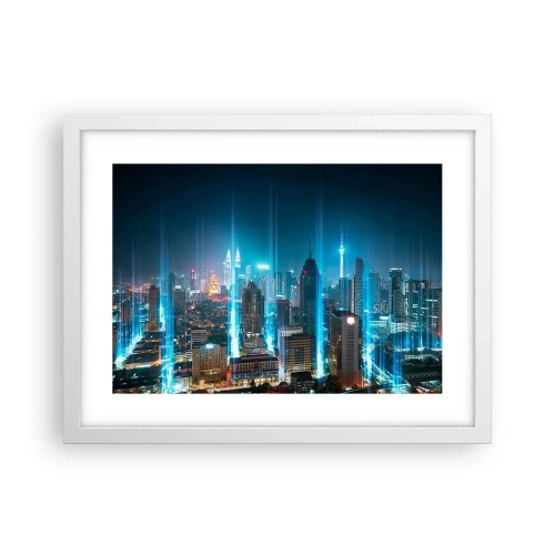 Poster in een witte lijst - Op z'n Berlijns naar de hemel - 40x30 cm