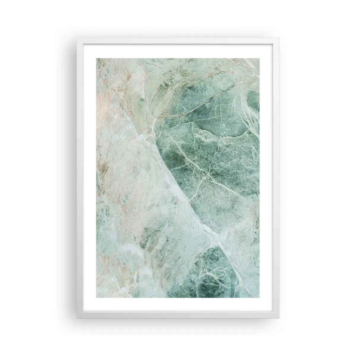 Poster in een witte lijst - De nobele kou van steen - 50x70 cm