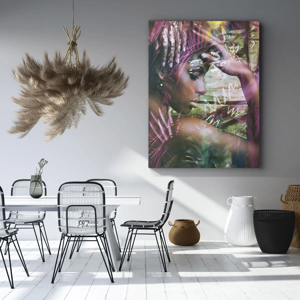 Schilderen op canvas - Moeder Natuur in de jungle - 50x70 cm