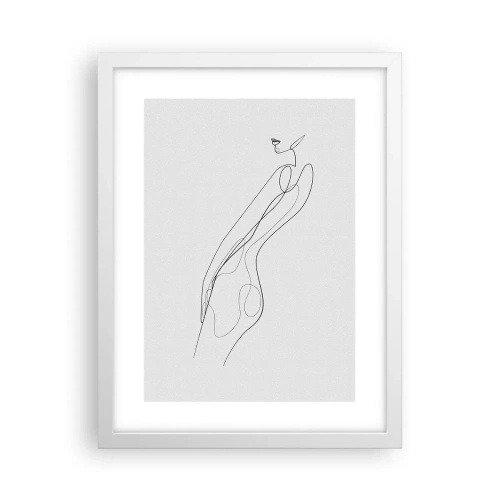 Poster in een witte lijst - Gewoon een belofte - 30x40 cm