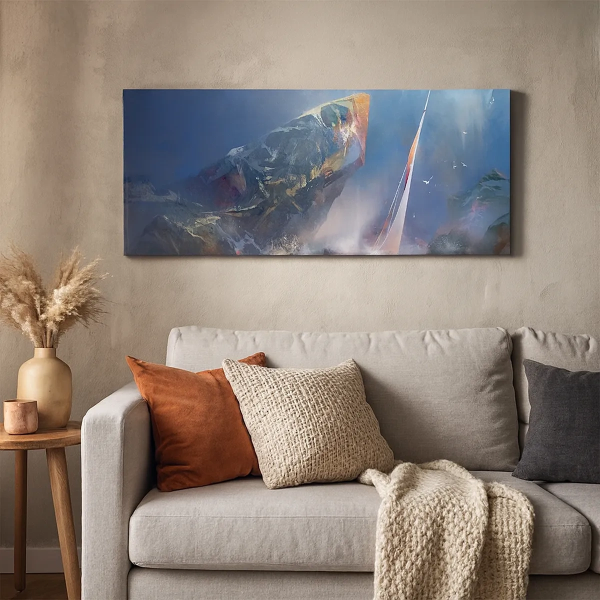 Schilderen op canvas - Wie de moed heeft, wint - 30x30 cm