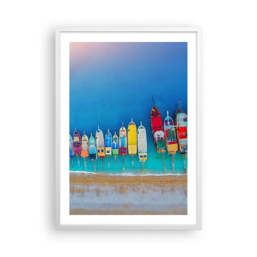 Poster in een witte lijst - Vanuit vogelperspectief - 50x70 cm