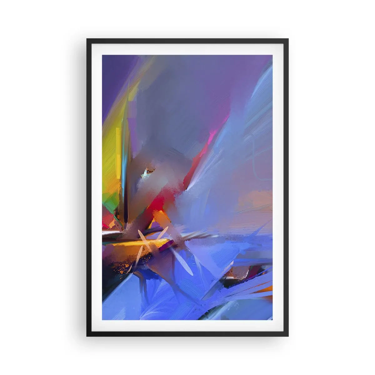 Poster in een zwarte lijst - Propellers als een vogel - 61x91 cm