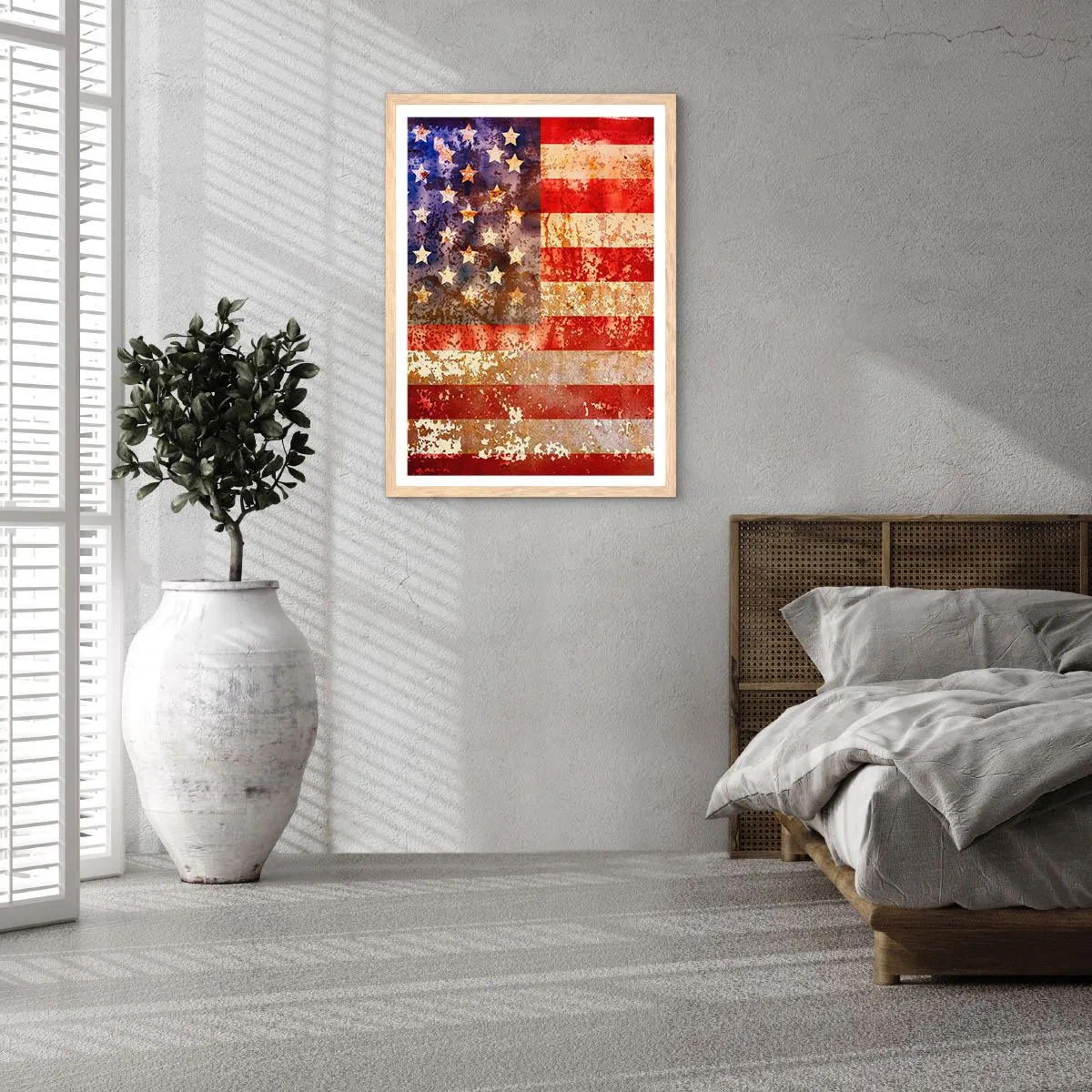 Een poster in een licht eiken lijst - Glorie vervaagt niet - 40x50 cm