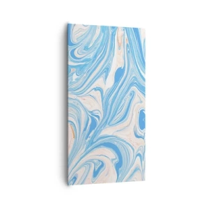 Schilderen op canvas - Moeras in turkoois - 65x120 cm