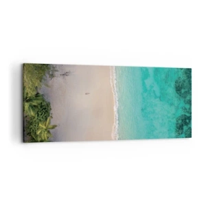Schilderen op canvas - Paradijsstrand - 100x40 cm