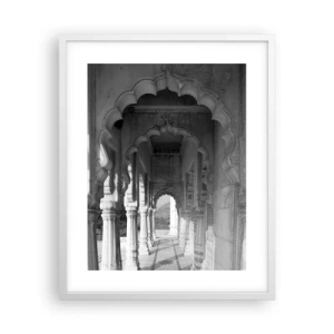 Poster in een witte lijst - Oosterse sprookjes spelen zich hier af - 40x50 cm