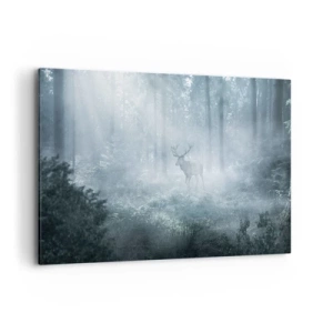 Schilderen op canvas - Ochtendbezoek aan het landgoed - 120x80 cm