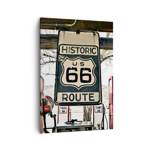 Schilderen op canvas - Amerikaanse retro reis - 50x70 cm
