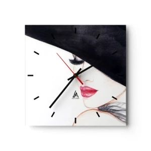 Wandklok - Klok - Elegantie en sensualiteit - 30x30 cm
