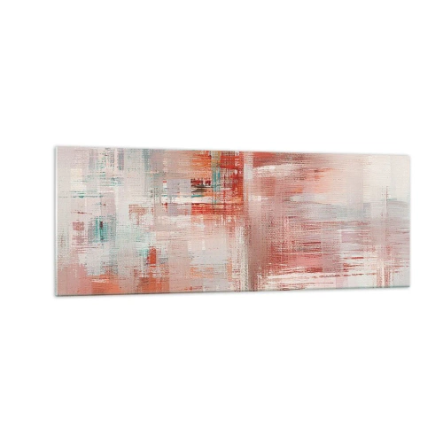 Schilderen op glas - Vaag. Maar roze - 140x50 cm