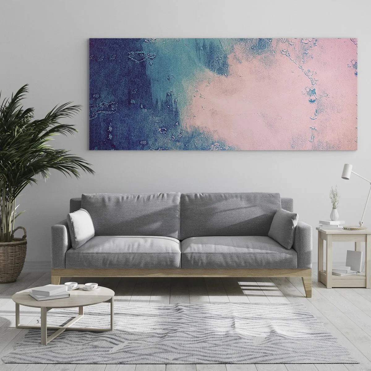 Schilderen op glas - Hemelse omhelzingen - 120x50 cm