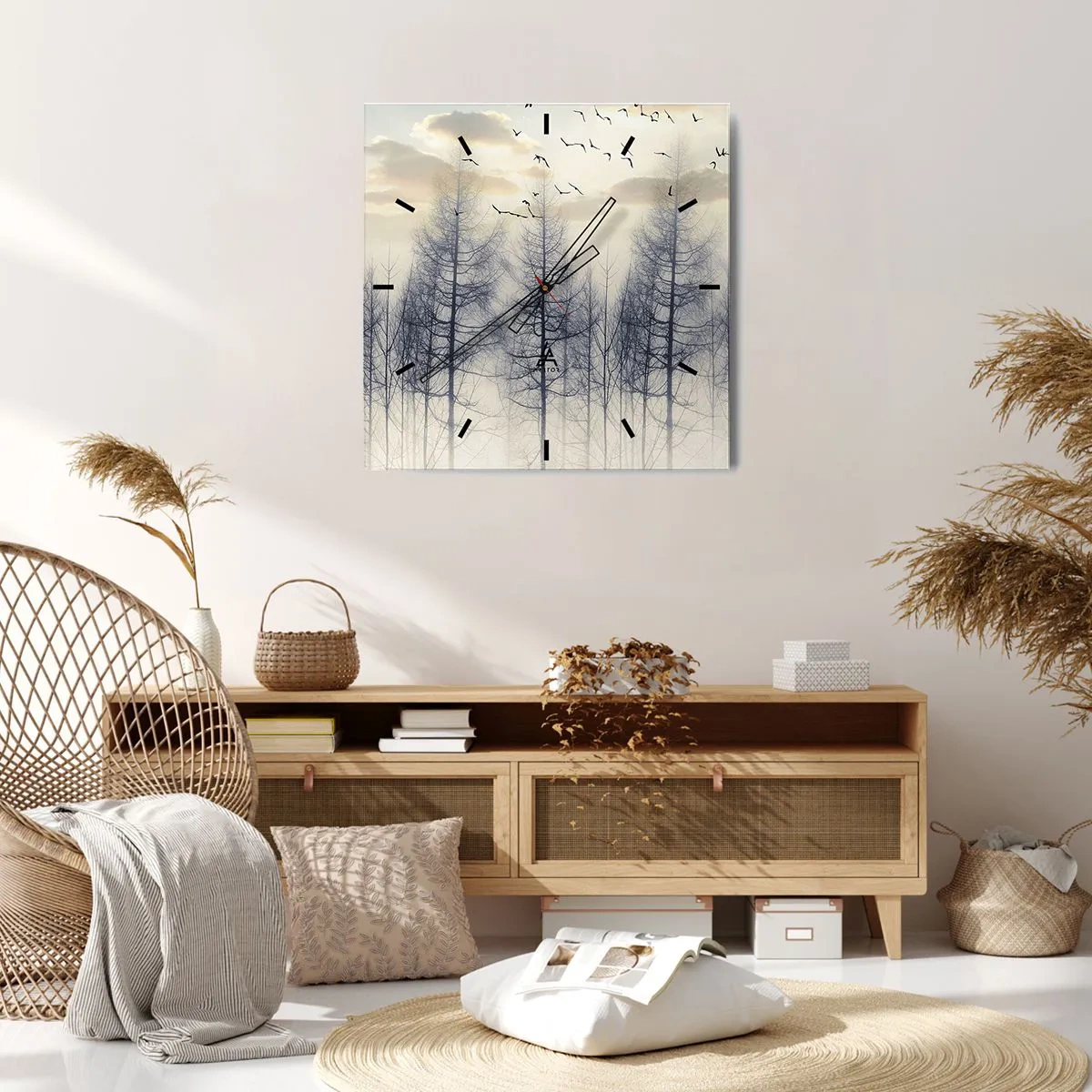 Wandklok - Klok - Bosgeesten - 40x40 cm