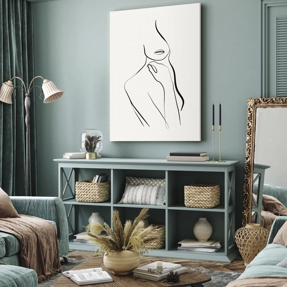 Schilderen op canvas - Een golf van melancholie - 65x120 cm