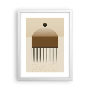 Poster in een witte lijst - verschillende staten - 30x40 cm