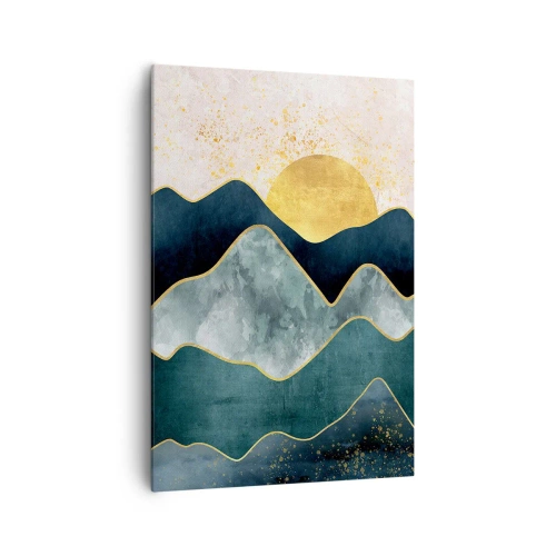 Schilderen op canvas - Achter de zeven bergen - 70x100 cm