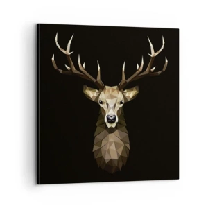 Schilderen op canvas - Kubistische herten - 60x60 cm