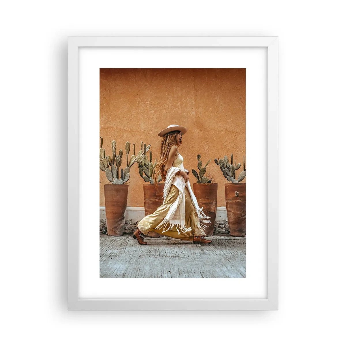 Poster in een witte lijst - Hippie-stijl - 30x40 cm