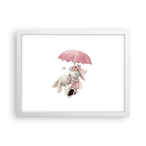 Poster in een witte lijst - Dit is liefde - 40x30 cm