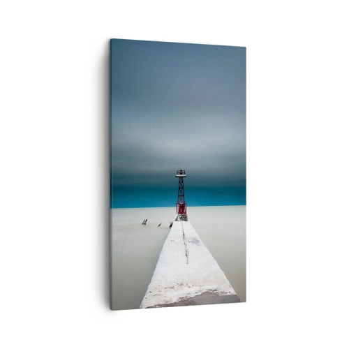 Schilderen op canvas - Om de uitgestrektheid te ontmoeten - 45x80 cm