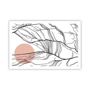 Poster - In een web van twijgen - 91x61 cm