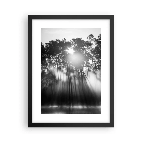 Poster in een zwarte lijst - Niet te stoppen zon - 30x40 cm