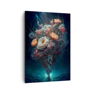 Schilderen op canvas - Een vreemde tuin - 50x70 cm