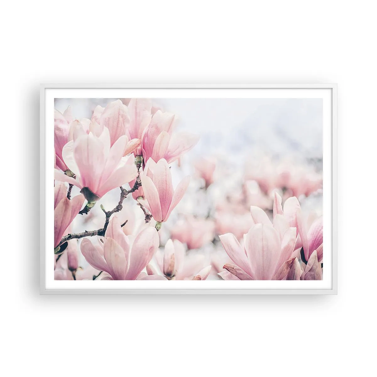 Poster in een witte lijst - Het ideaal van subtiliteit - 100x70 cm