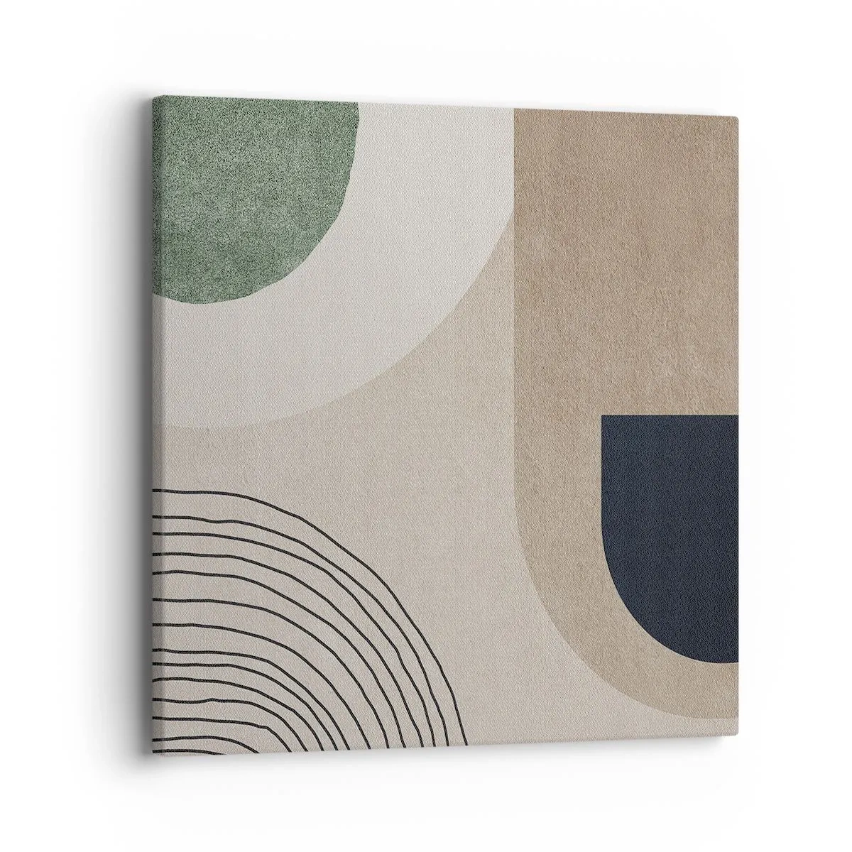 Schilderen op canvas - De zachtheid van het ovaal - 40x40 cm