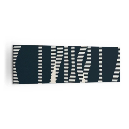 Schilderen op canvas - Een poging om de duisternis te doorbreken - 160x50 cm