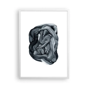 Poster in een witte lijst - Het is niet zo eenvoudig - 50x70 cm