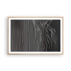 Een poster in een licht eiken lijst - Ritme en accent - 91x61 cm