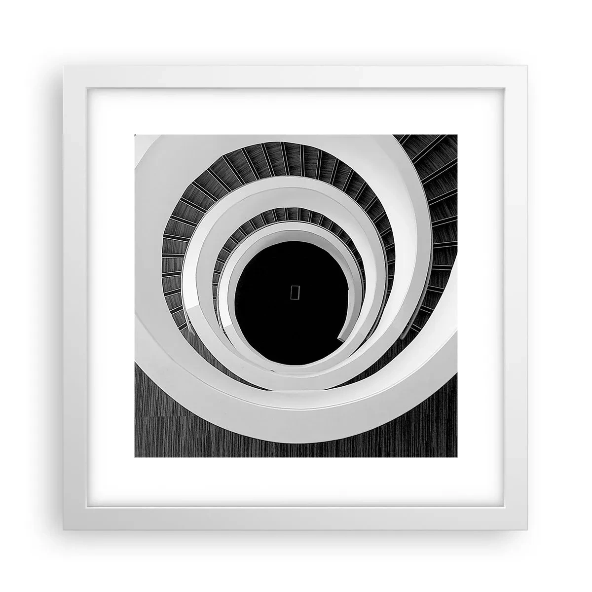 Poster in een witte lijst - Tot de kern van de zaak - 30x30 cm