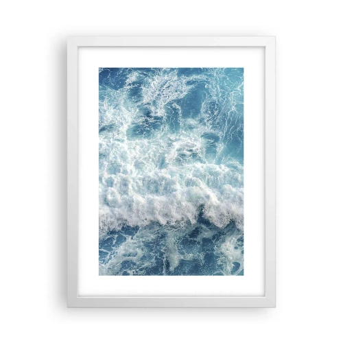 Poster in een witte lijst - Vrolijk en springend - 30x40 cm