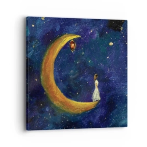 Schilderen op canvas - De roep van de wereld - 40x40 cm