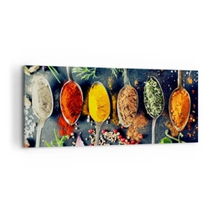 Schilderen op canvas - Culinaire magie - 100x40 cm