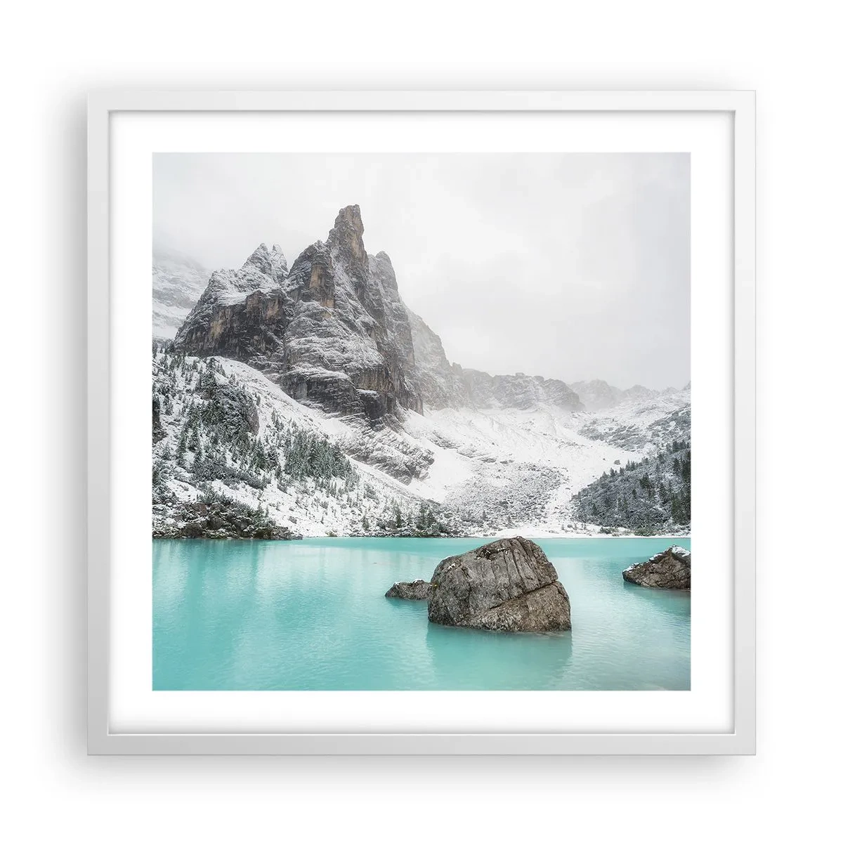 Poster in een witte lijst - Bewakend - 50x50 cm