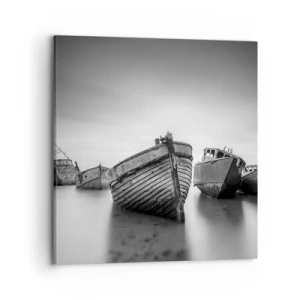 Schilderen op canvas - Alleen herinneringen ... - 70x70 cm