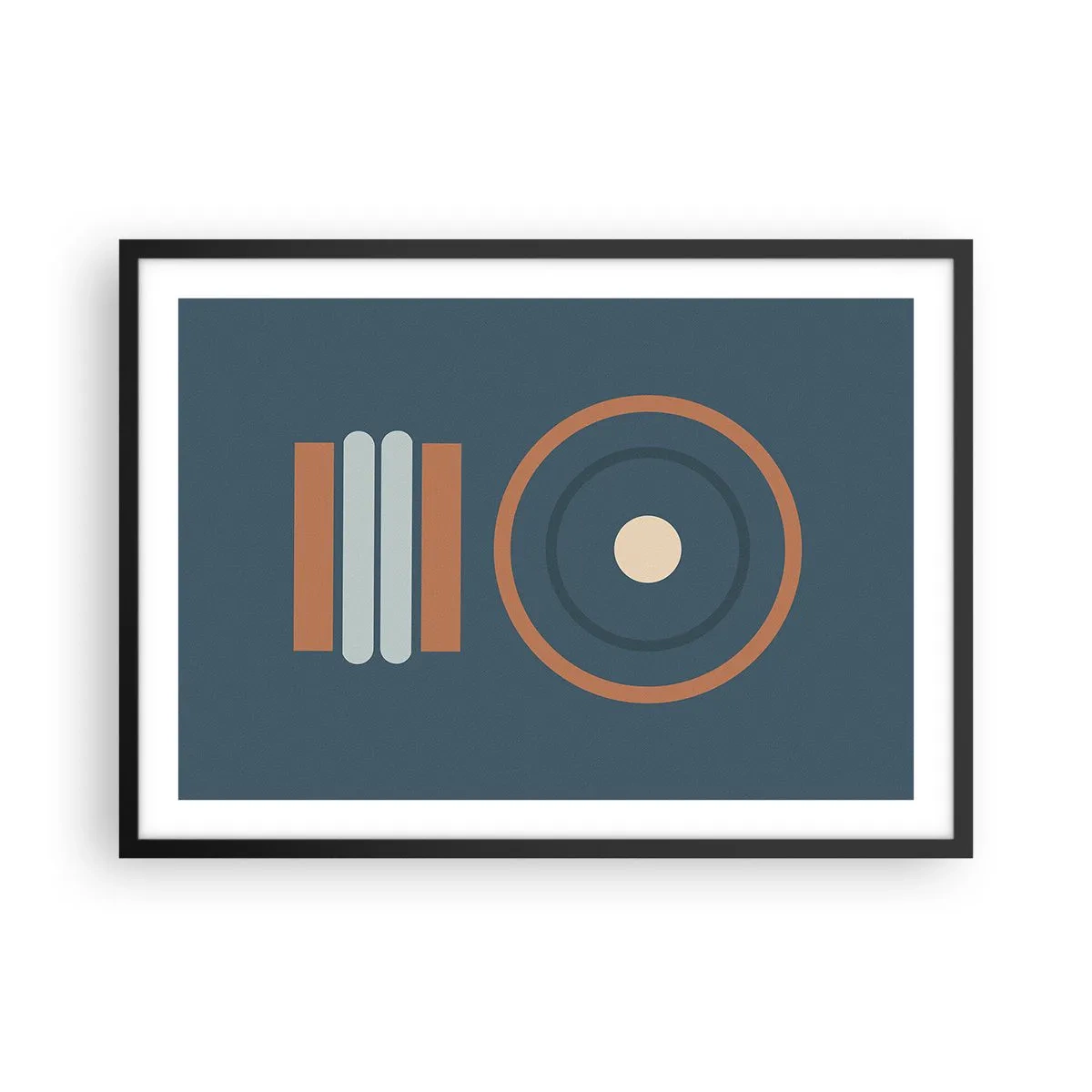 Poster in een zwarte lijst - De essentie van dingen - 70x50 cm