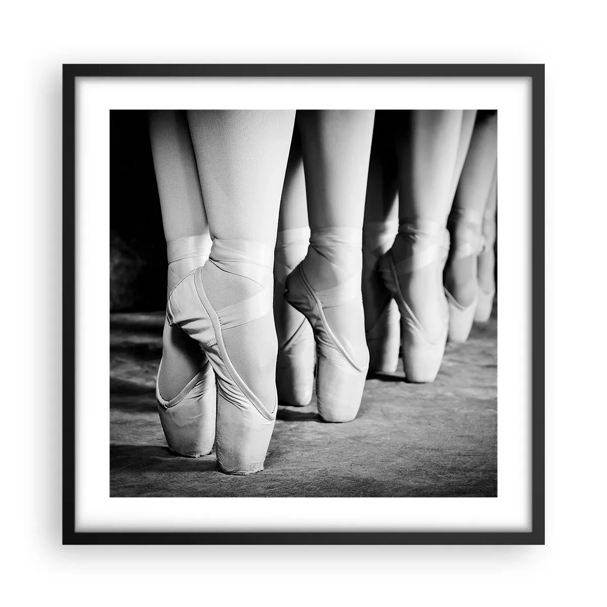 Poster in een zwarte lijst - Samen, lichtjes - 50x50 cm
