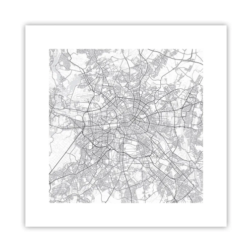 Poster - Berlijnse bloem - 30x30 cm