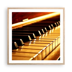 Een poster in een licht eiken lijst - Eindeloze mogelijkheden - 60x60 cm