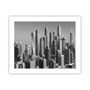 Poster - Stad in de woestijn - 50x40 cm