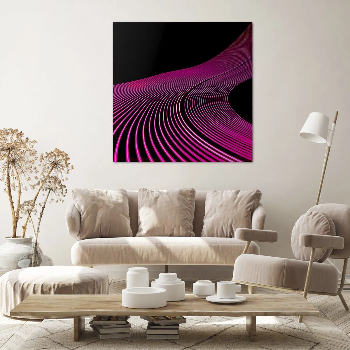 Schilderen op canvas - Avenue van licht - 60x60 cm