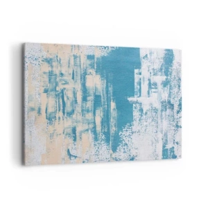 Schilderen op canvas - Door een ijspegel - 120x80 cm